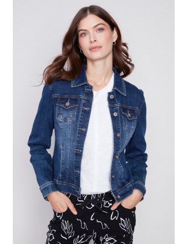 Charlie B Stretch Denim Veste C6302S-431A-007 Indigo acheter en ligne