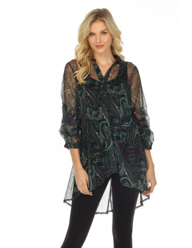 New Label Blouse 88894 vert / noir Comparez et commandez 